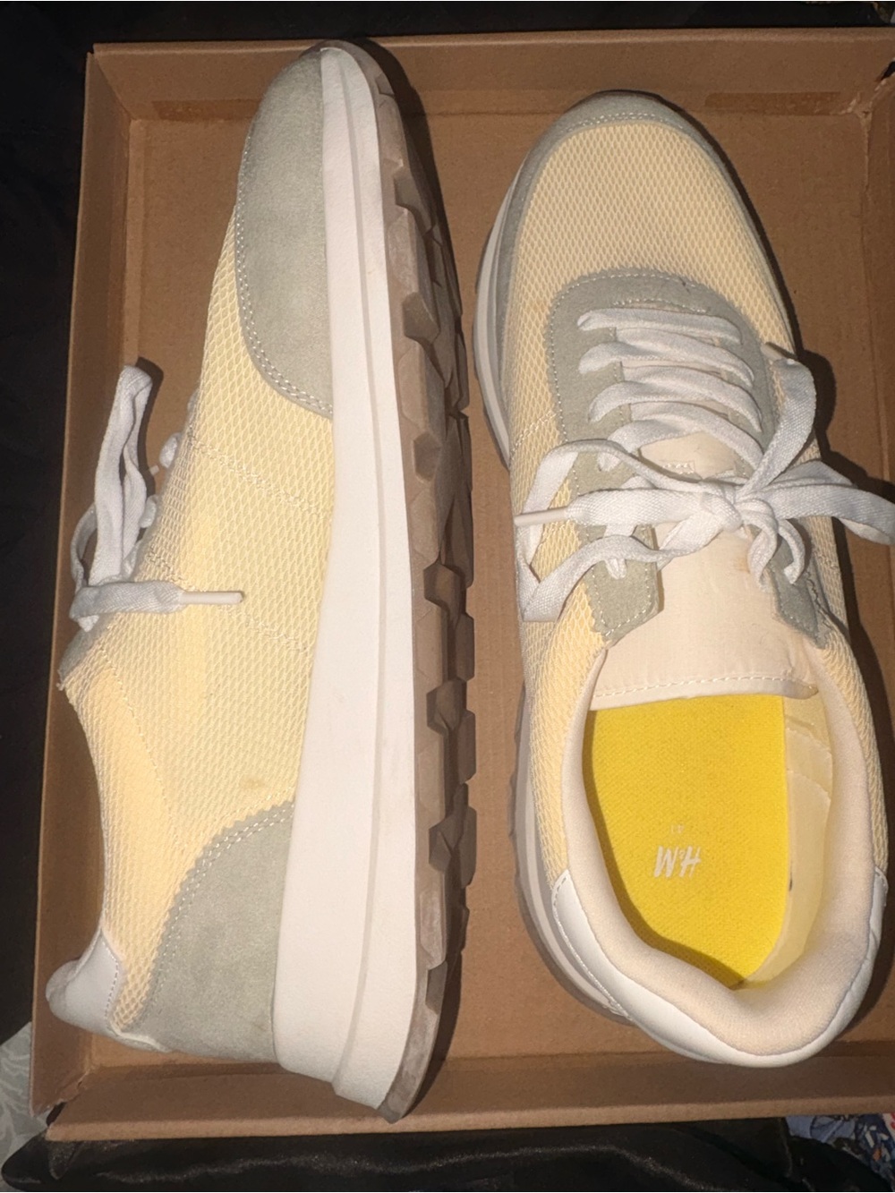 H&M yellow sneakers